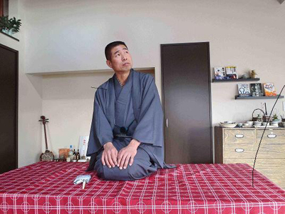 麟太郎さん二階にはなしかける